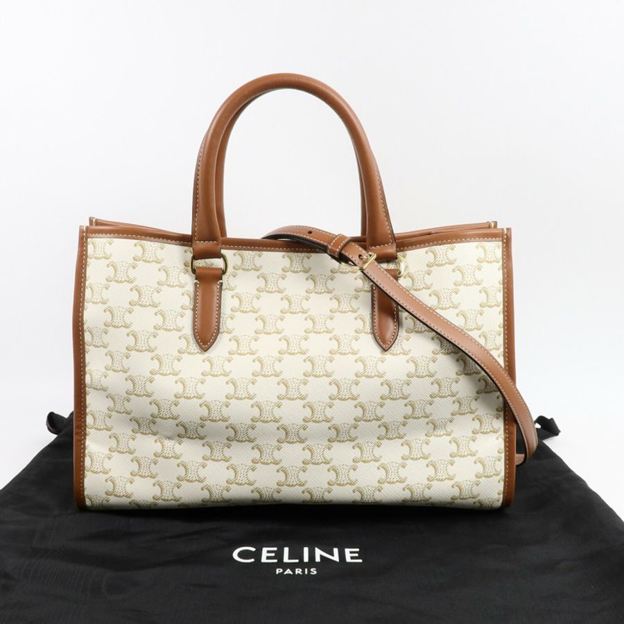 CELINE 塗層帆布Cabas Tote Bag肩背袋-9