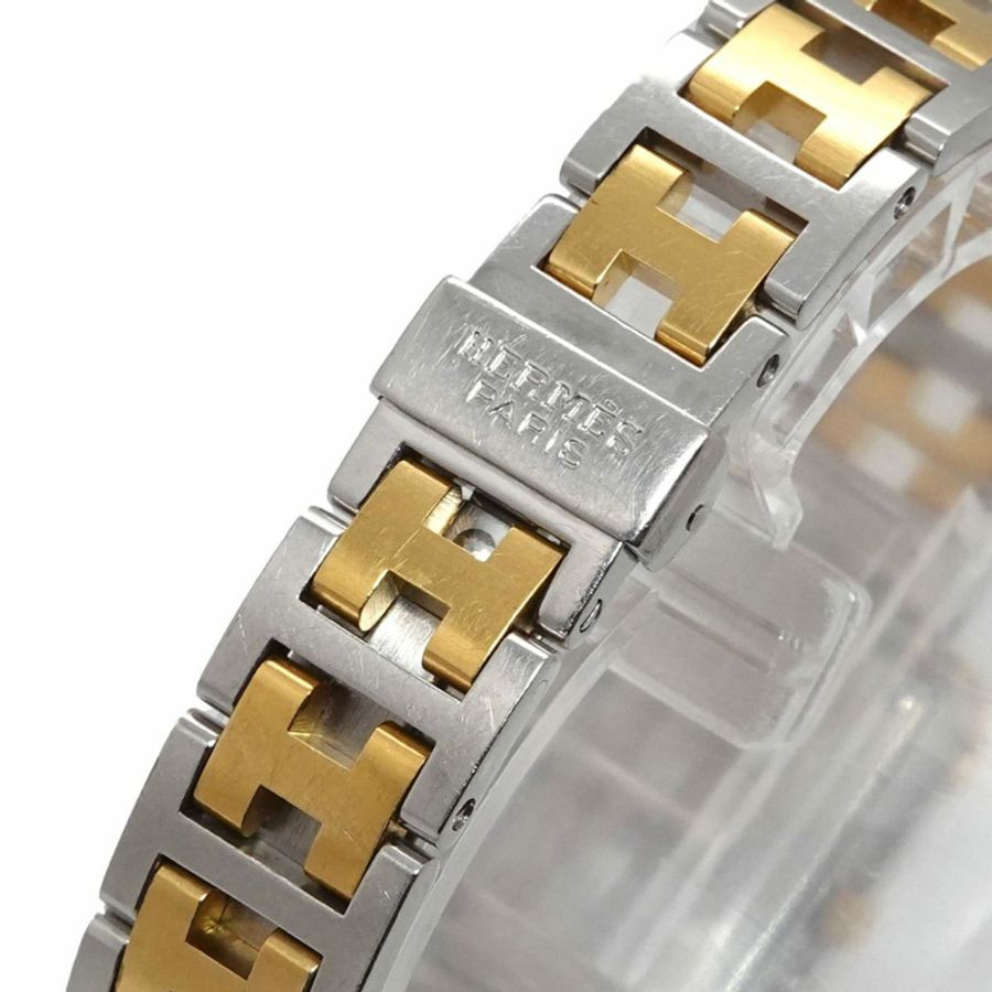 愛馬仕 Croisiere Combination CR1 240 女士腕錶 金色石英錶-6