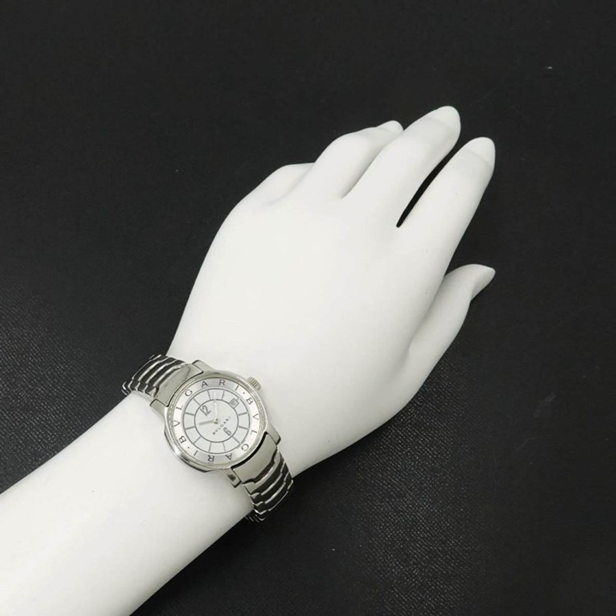 寶格麗 (Bulgari) Solo Tempo ST29S 女士腕錶,日期顯示,白色,石英錶-3