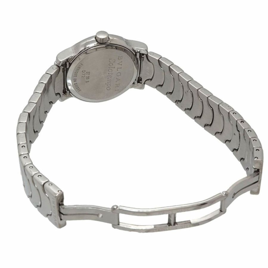 寶格麗 (Bulgari) Solo Tempo ST29S 女士腕錶,日期顯示,白色,石英錶-4