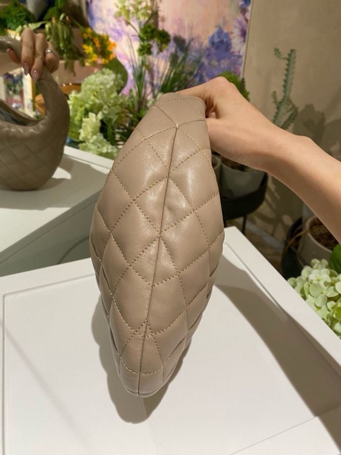 ysl 聖羅蘭 奶茶色hobo 手提包-2