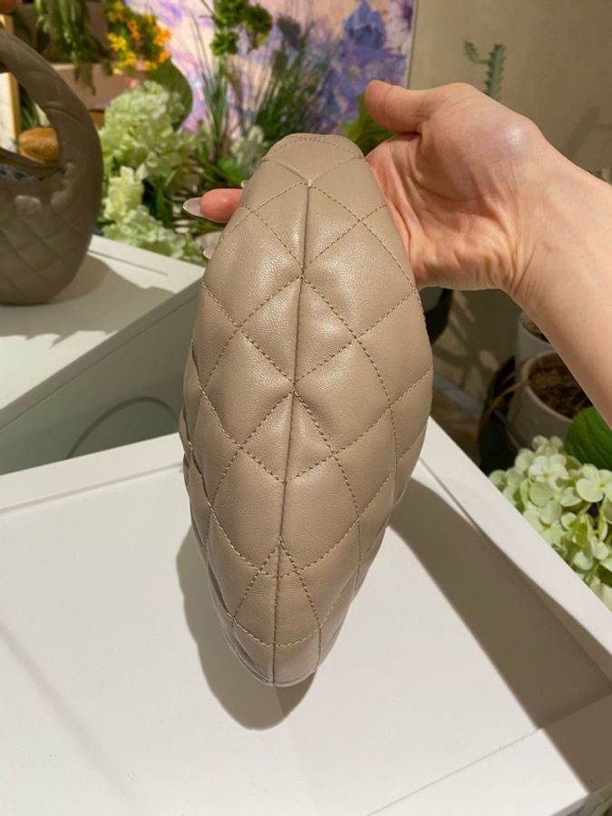 ysl 聖羅蘭 奶茶色hobo 手提包-5