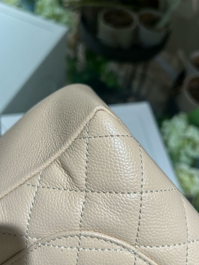 Chanel 香奈兒 單肩包 奶茶色gst15開-6
