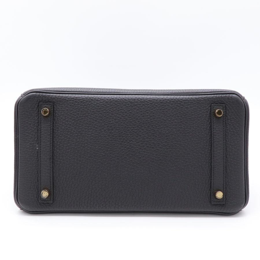 【全配有購證】Hermes 愛馬仕 鉑金包 Birkin30 黑金 89 Noir 手提包-6