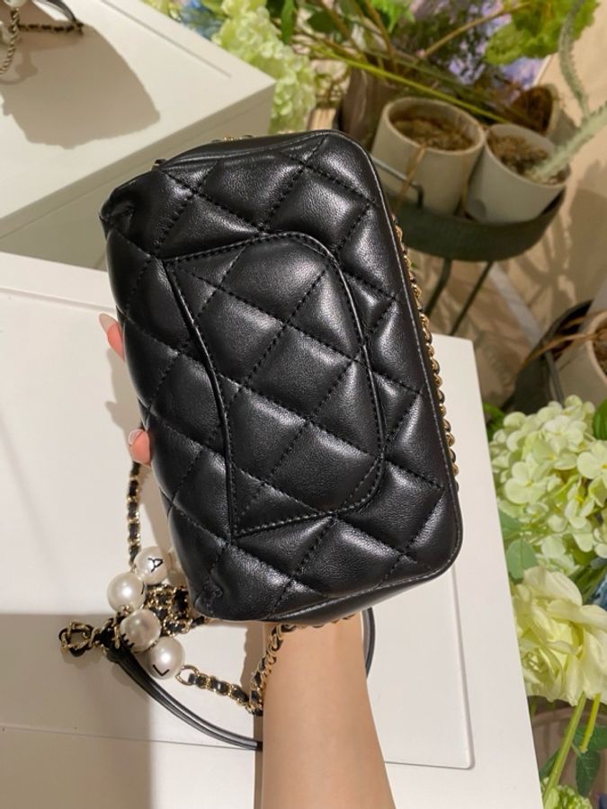 Chanel 香奈兒 珍珠鏈條大mini 29開-4