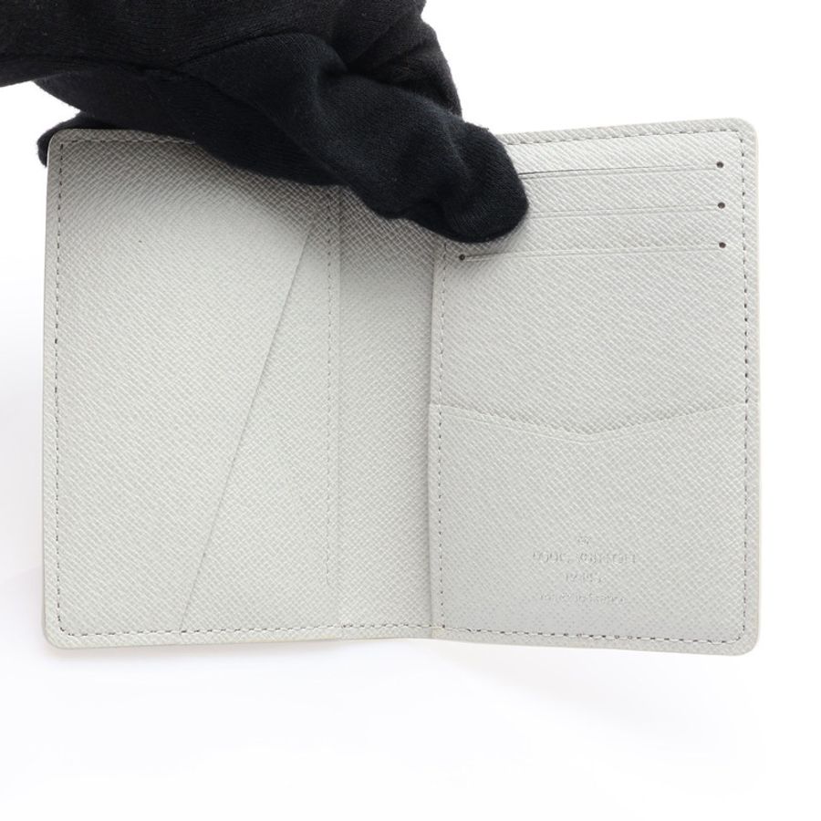 LOUIS VUITTON LV 路易威登 Pocket Organizer 名片夾 白色 原花帆布 M61677-2