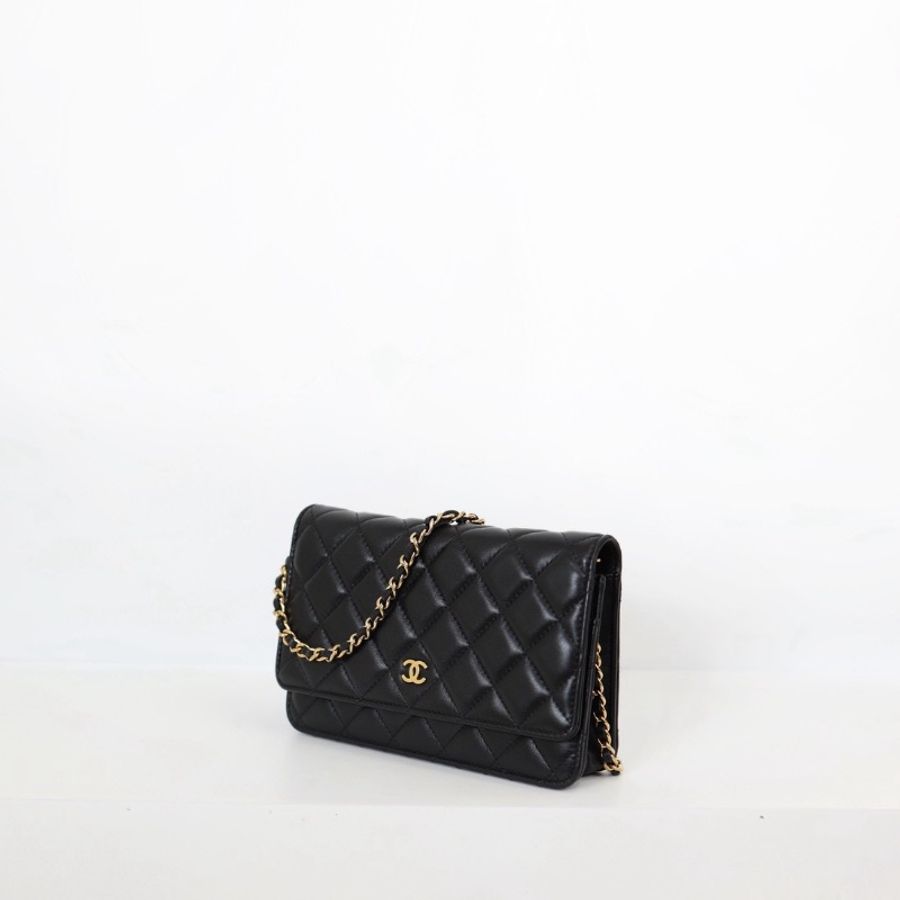 二手Chanel Woc 黑金羊/芯片款-4