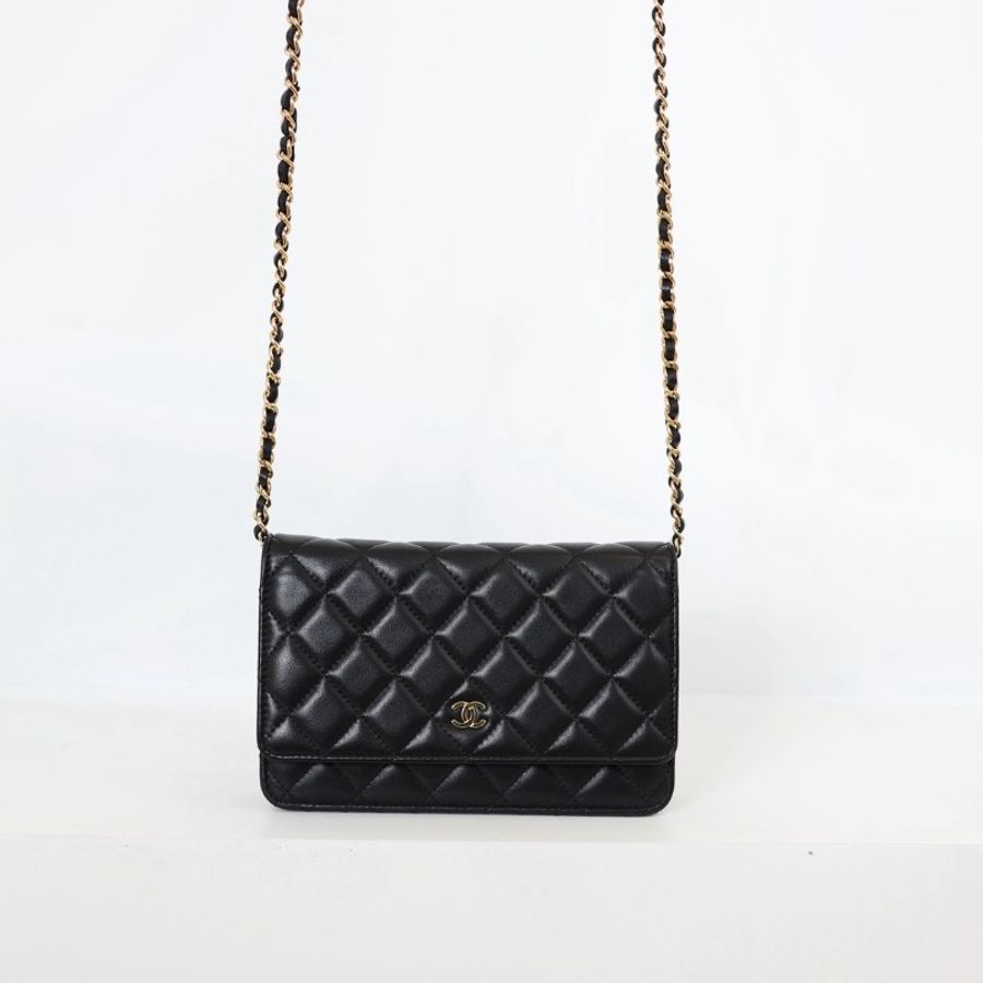 二手Chanel Woc 黑金羊/芯片款-5