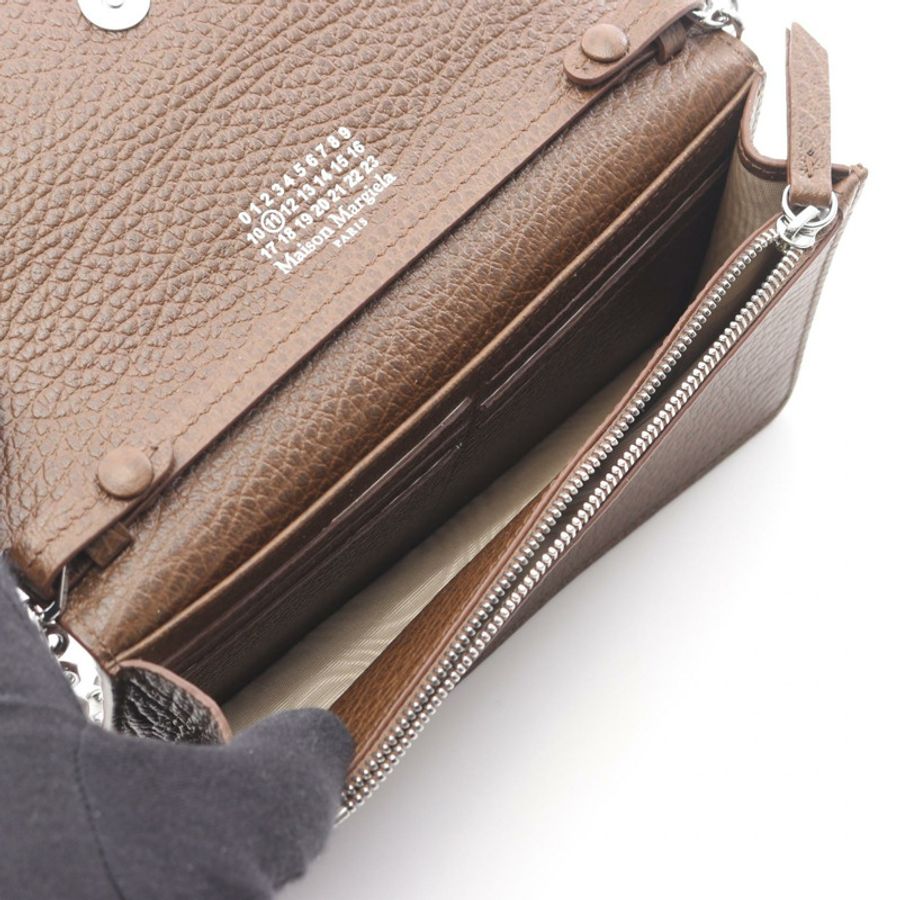 Maison Margiela 4 針肩包 SA3UI0008P4455T2181 皮革 棕色 全新 女士-2