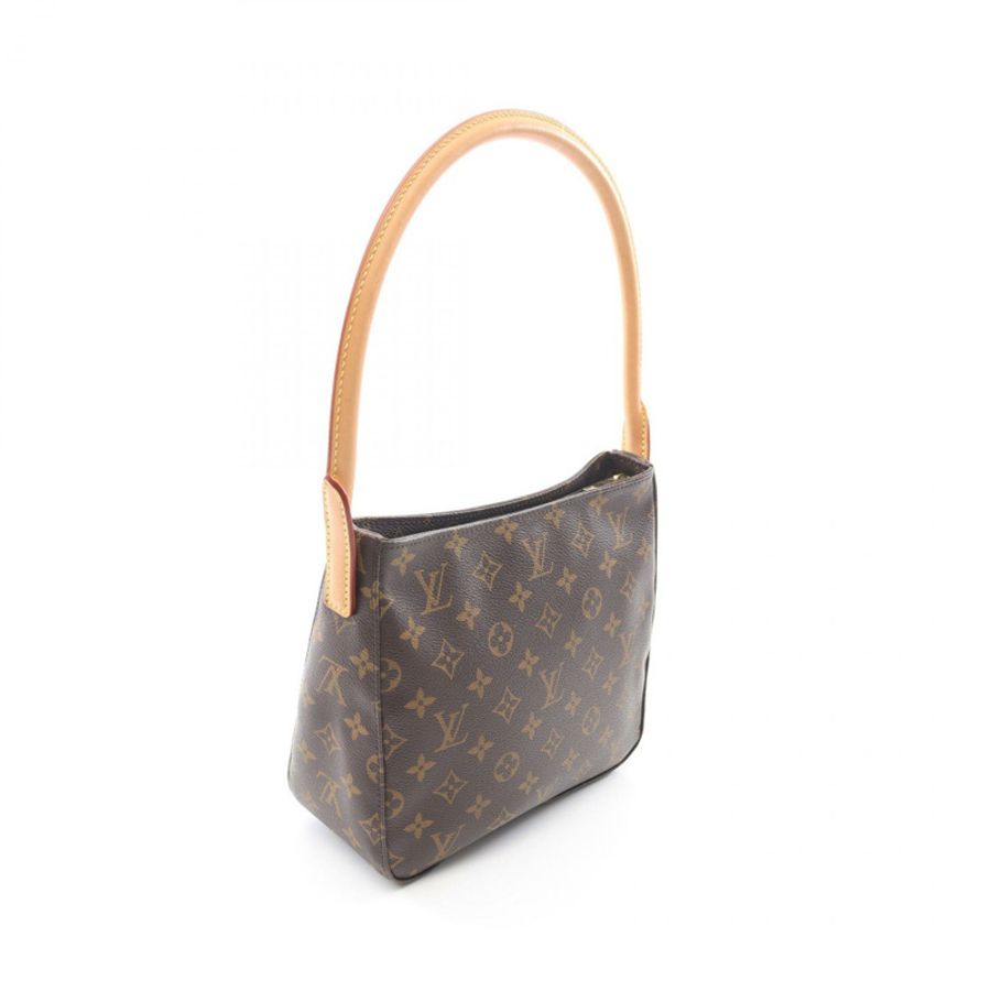 路易威登 Looping MM 單肩包 M51146 Monogram 皮革棕色二手 LV-1