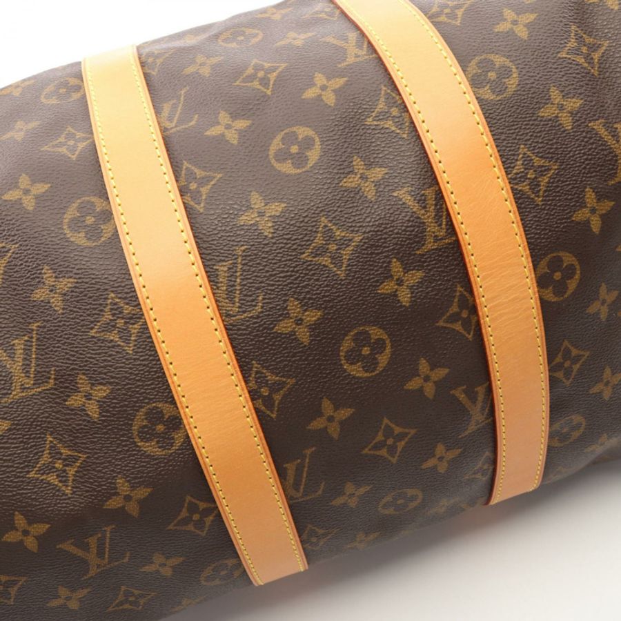 路易威登 Keepall45 Monogram 波士頓包 M41428 PVC塗層帆布皮革 棕色 二手 男女通用-6