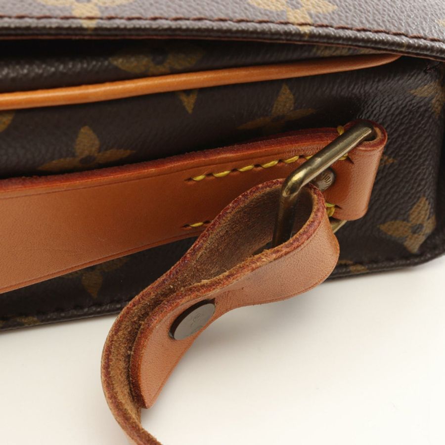 路易威登 Cartouchiere MM 單肩斜背包 M51253 Monogram 帆布 二手-7