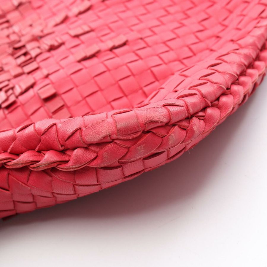 BOTTEGA VENETA Intrecciato Hobo 手提包,粉紅色/紅色,二手女款真皮包-8
