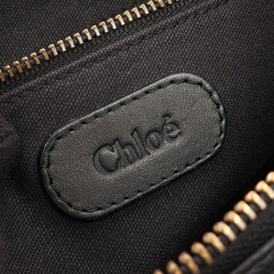 Chloe C 配件單肩包,黑色皮革,二手女款-3