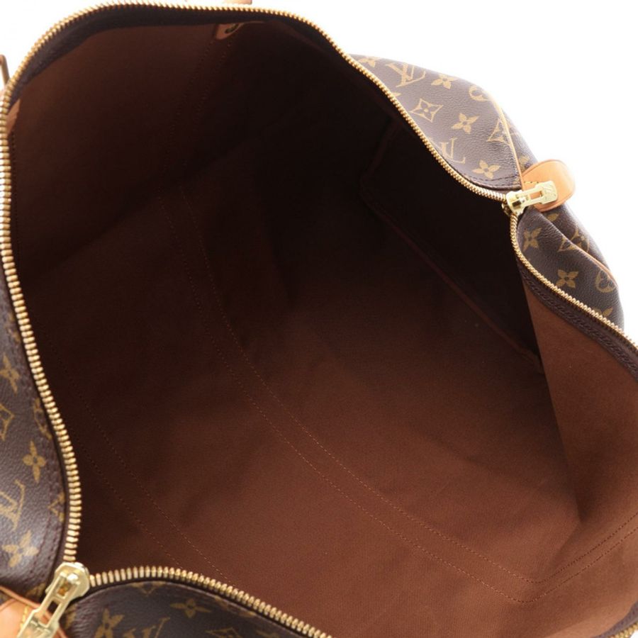 路易威登 Keepall 55 旅行手提包 M41424 Monogram 皮革 棕色 二手-2
