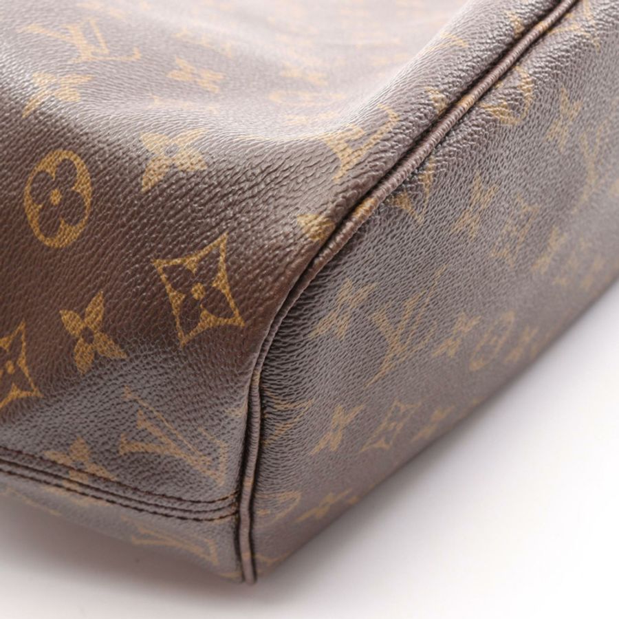 路易威登 Neverfull MM Monogram 手提包 M40156 PVC 塗層帆布皮革棕色二手女士-8