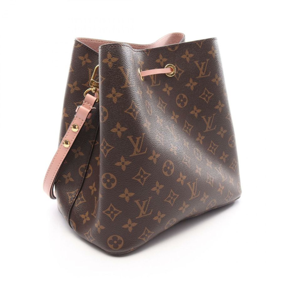 路易威登 NeoNoe 單肩斜背包 M44022 Monogram 帆布 粉紅色 二手 LV-1