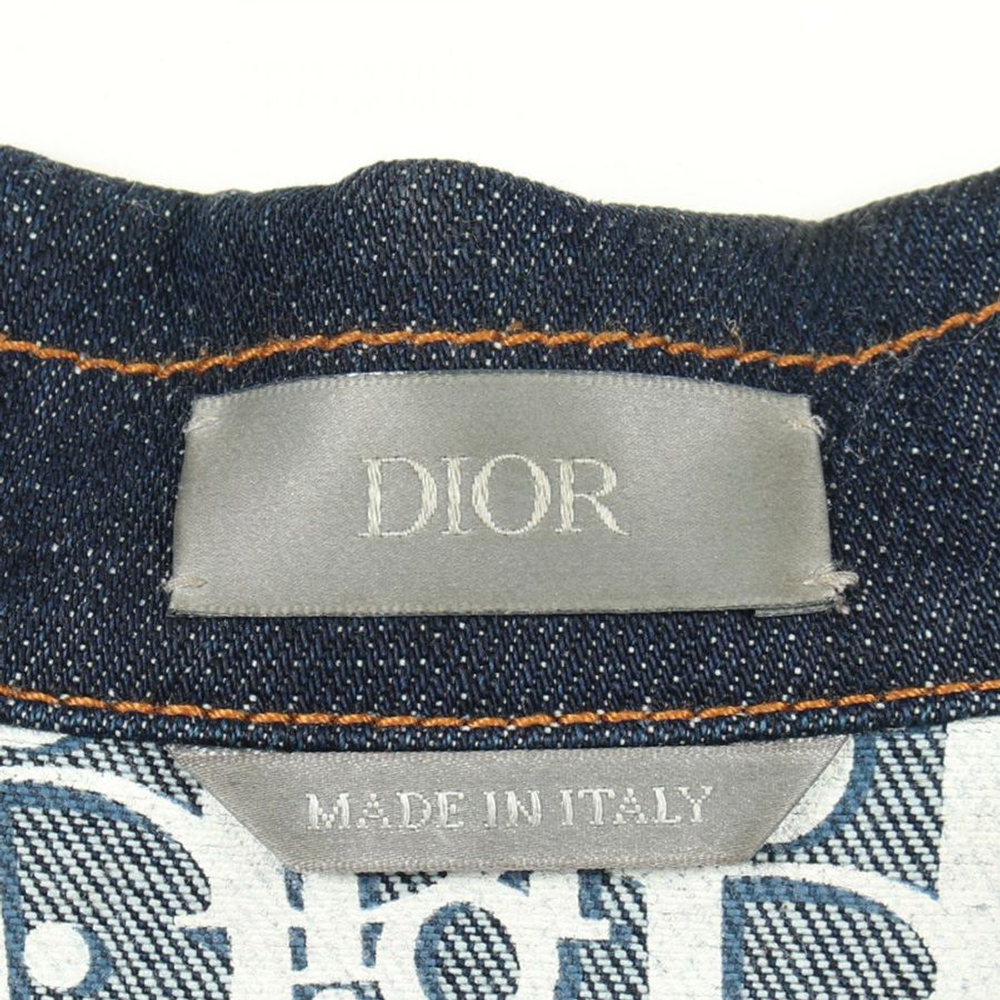 Christian Dior Oblique 牛仔夾克 #44 棉質海軍藍 二手 男款-2