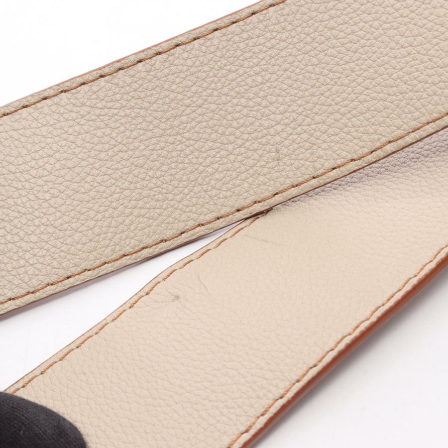 LOEWE Barcelona Soft 2WAY 鏈條單肩斜背包,米色皮革,二手女款-11