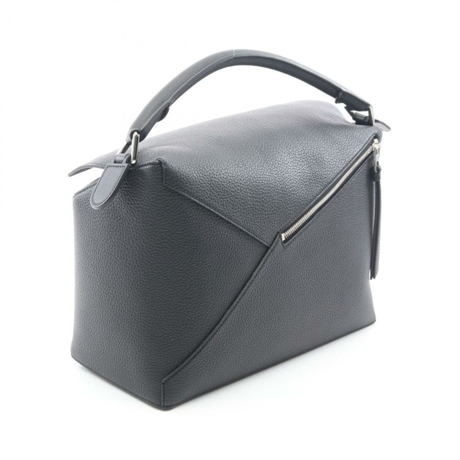 LOEWE Puzzle Edge 大號 2WAY 手提包 B510P00X051100 黑色皮革 全新 女士-1