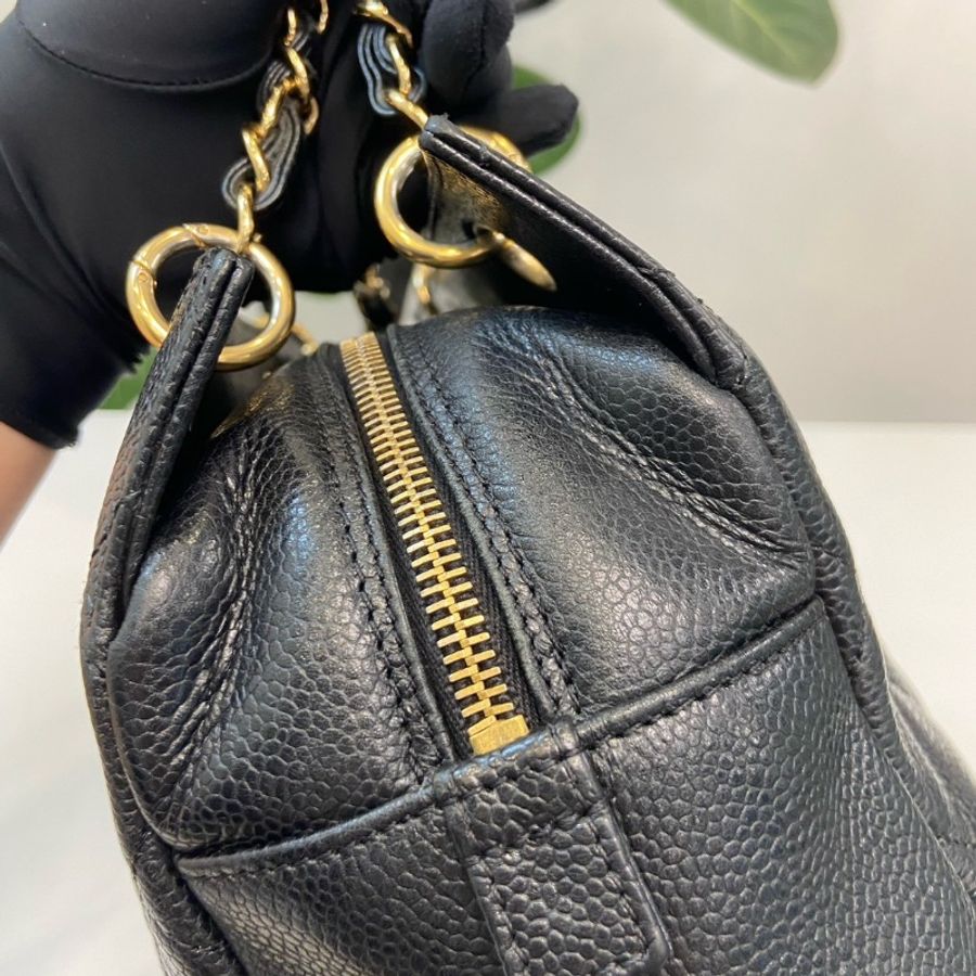 99新🖤#香奈兒 #黑金荔枝皮 #PTT托特包 #塵袋購證-14