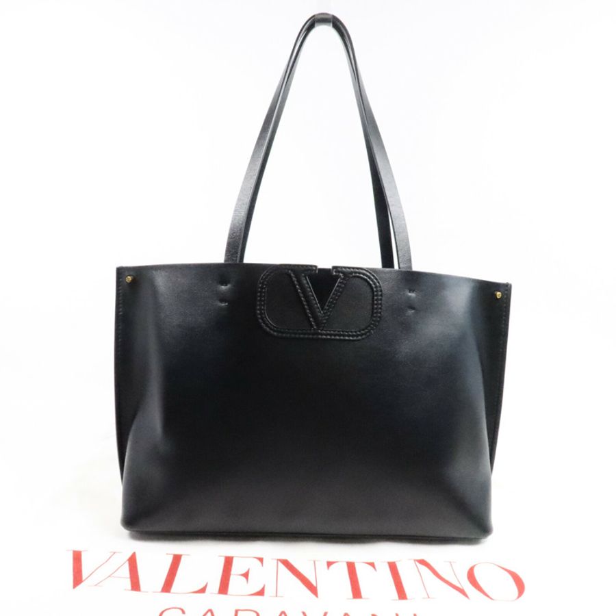 Valentino 牛皮皮革V Logo Fillme Tote手挽袋-7