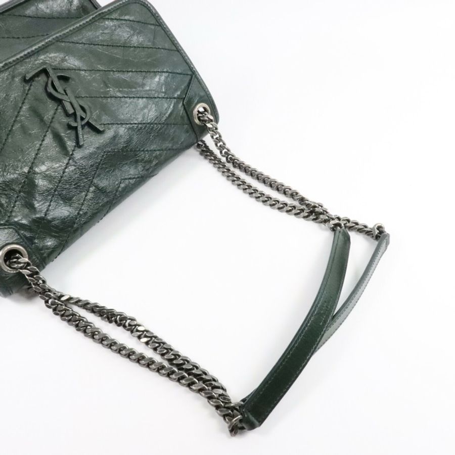 SAINT LAURENT 牛皮皮革Niki Medium鏈帶肩背袋-8