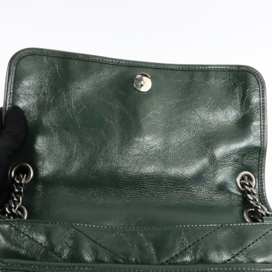 SAINT LAURENT 牛皮皮革Niki Medium鏈帶肩背袋-14