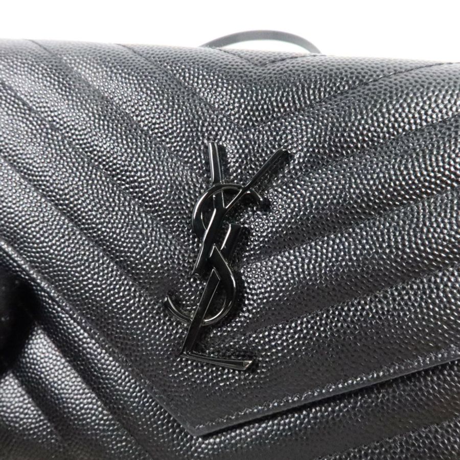 SAINT LAURENT 牛皮皮革Cassandre Envelope Chain Wallet鏈帶肩背袋-6