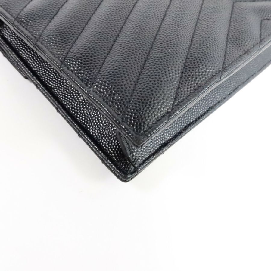 SAINT LAURENT 牛皮皮革Cassandre Envelope Chain Wallet鏈帶肩背袋-13
