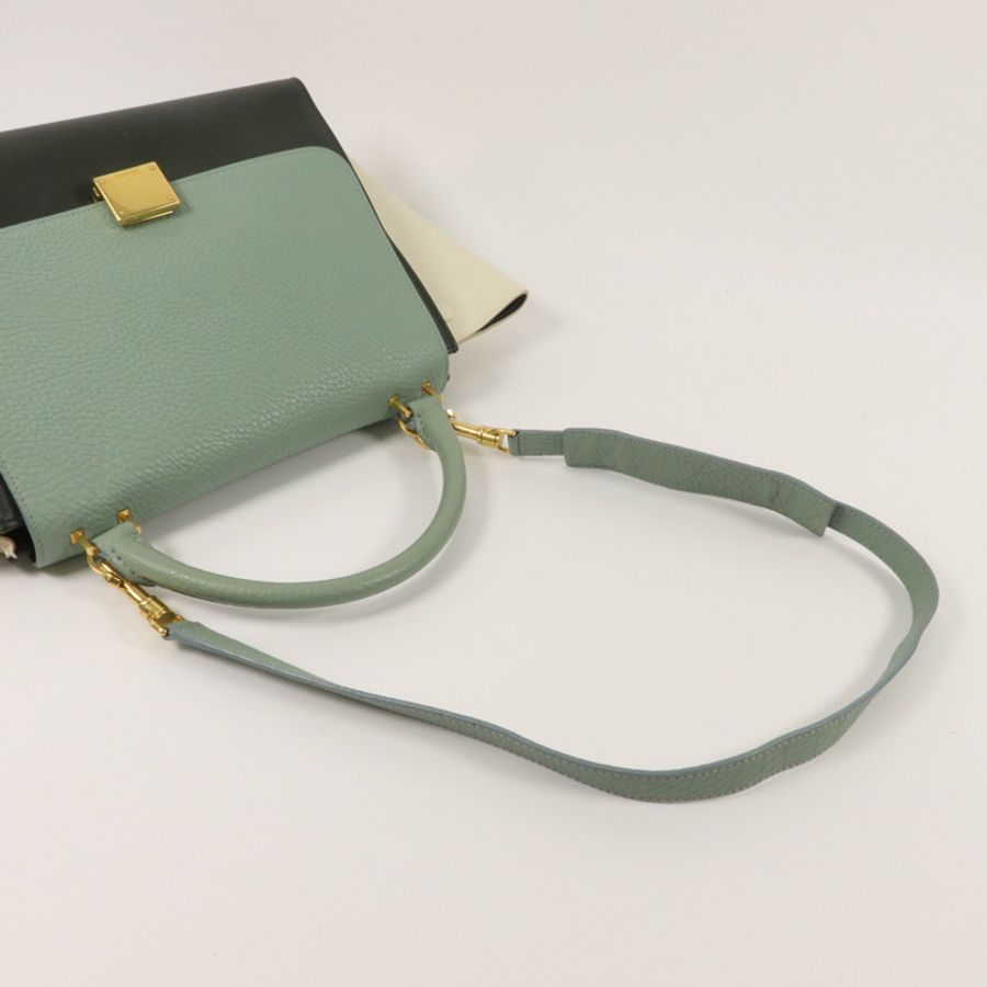 CELINE 牛皮皮革Trapeze Small手挽肩背兩用袋-8