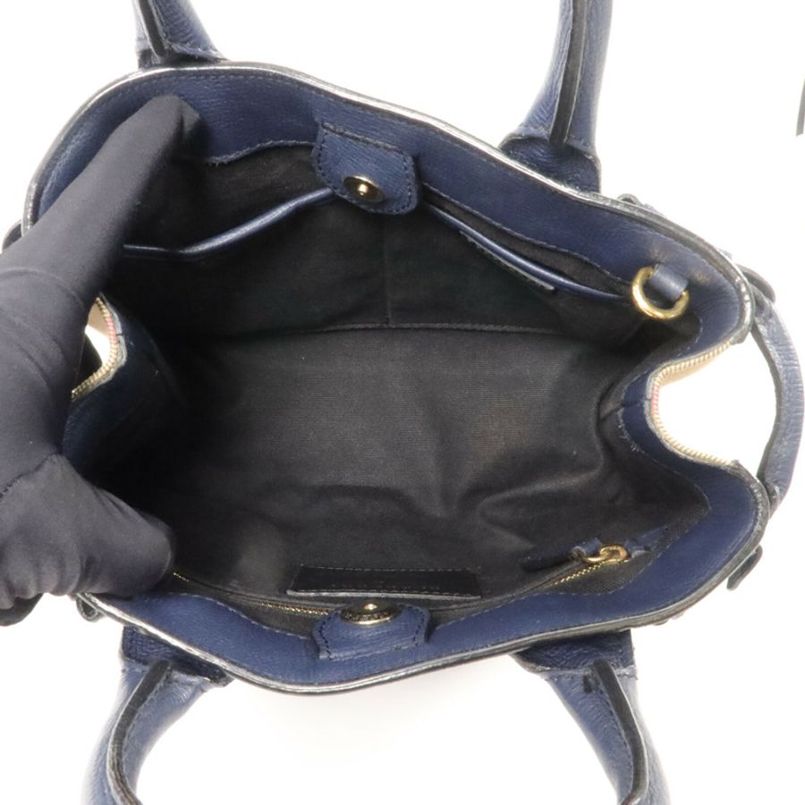 BURBERRY 牛皮皮革2 Way Bag手挽肩背兩用袋-4