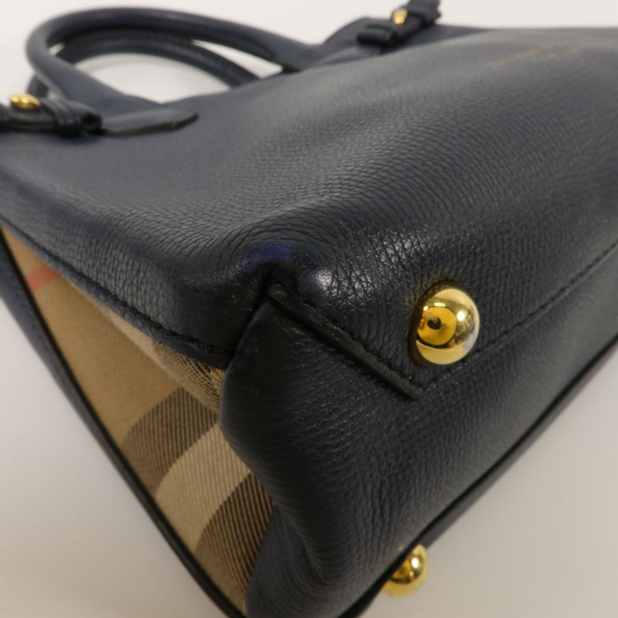 BURBERRY 牛皮皮革2 Way Bag手挽肩背兩用袋-9