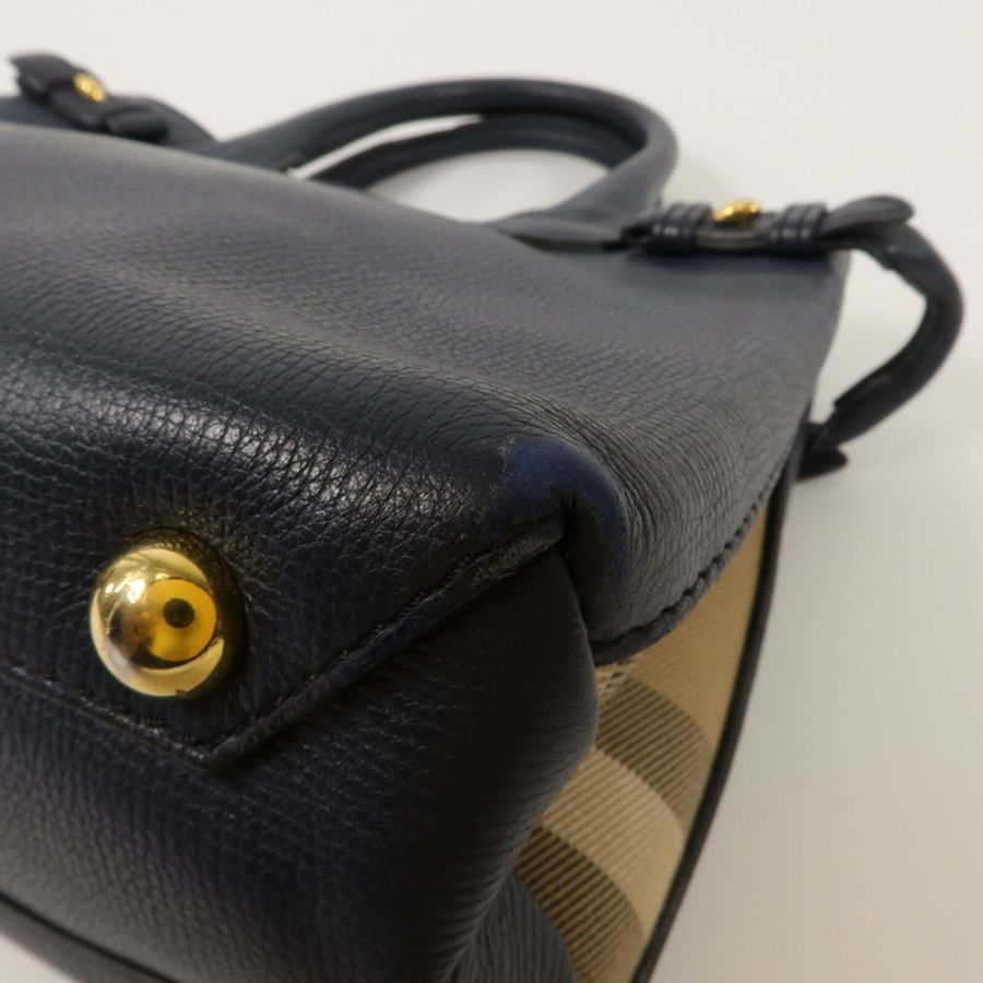 BURBERRY 牛皮皮革2 Way Bag手挽肩背兩用袋-10