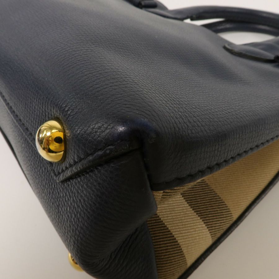 BURBERRY 牛皮皮革2 Way Bag手挽肩背兩用袋-12