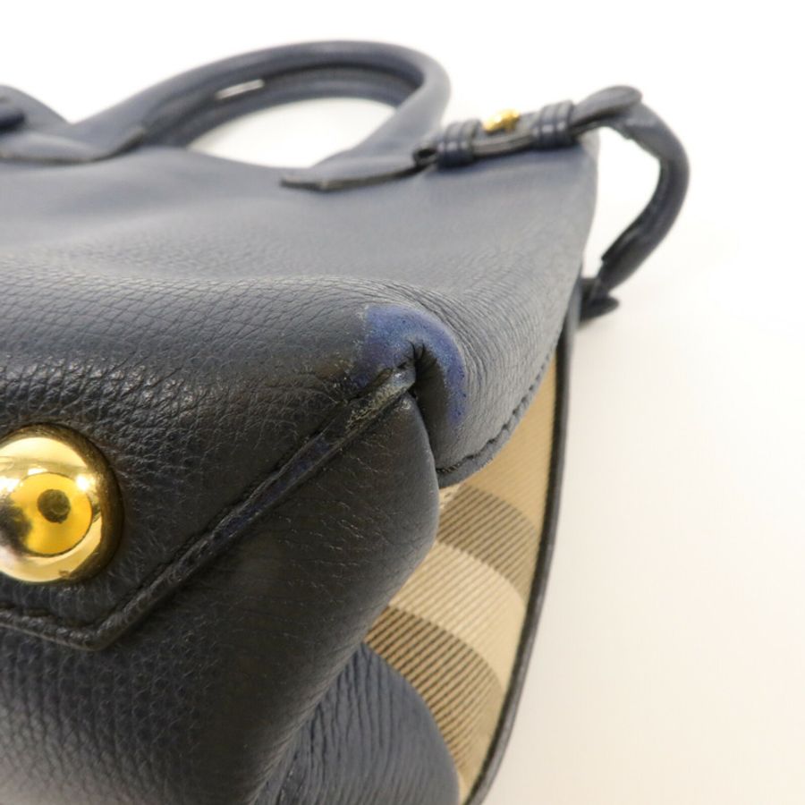 BURBERRY 牛皮皮革2 Way Bag手挽肩背兩用袋-14