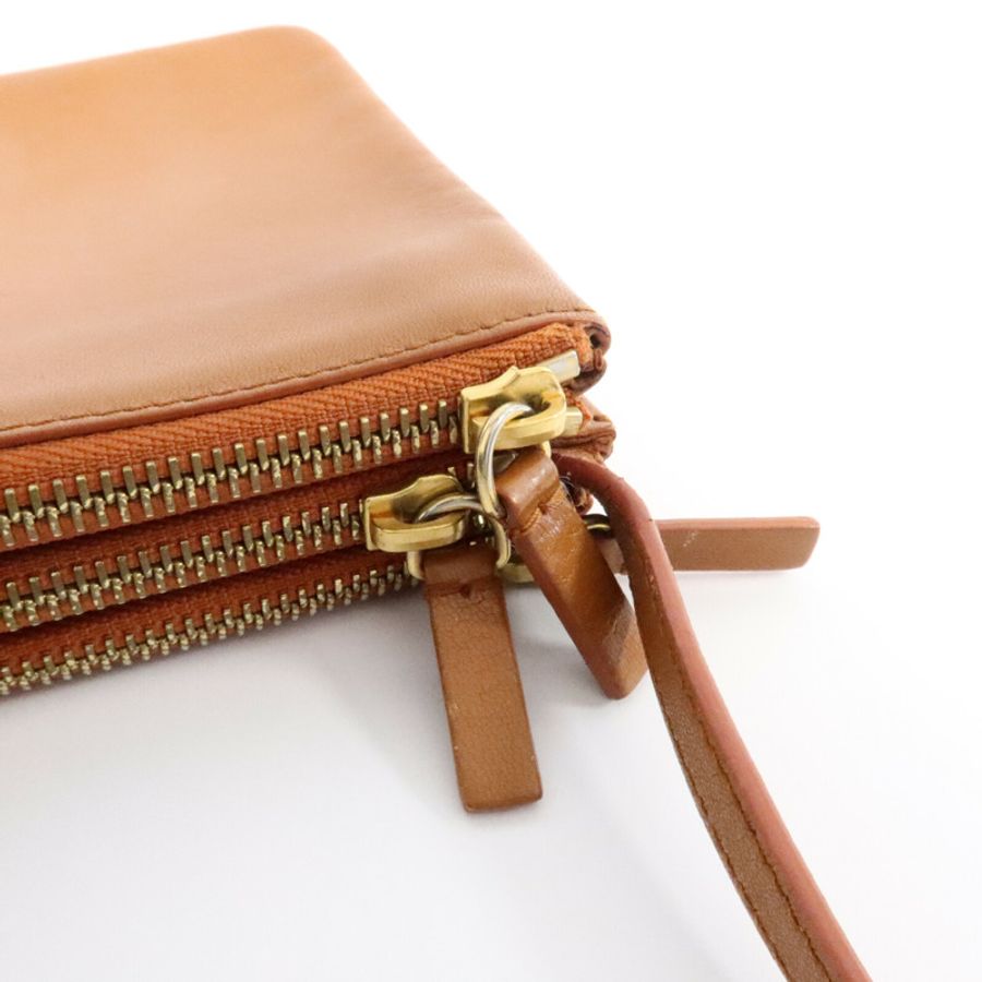 CELINE 牛皮皮革Trio Small肩背袋-16