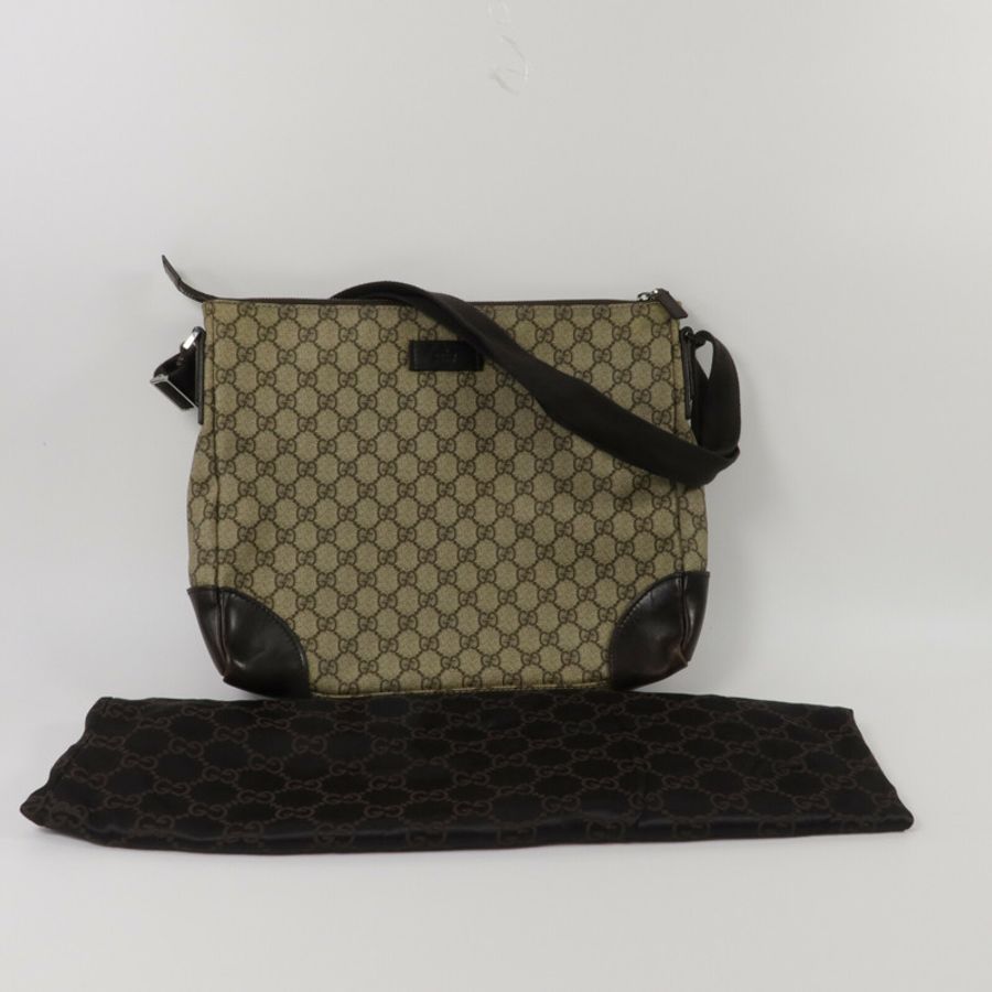 GUCCI 塗層帆布Shoulder Bag肩背袋-9