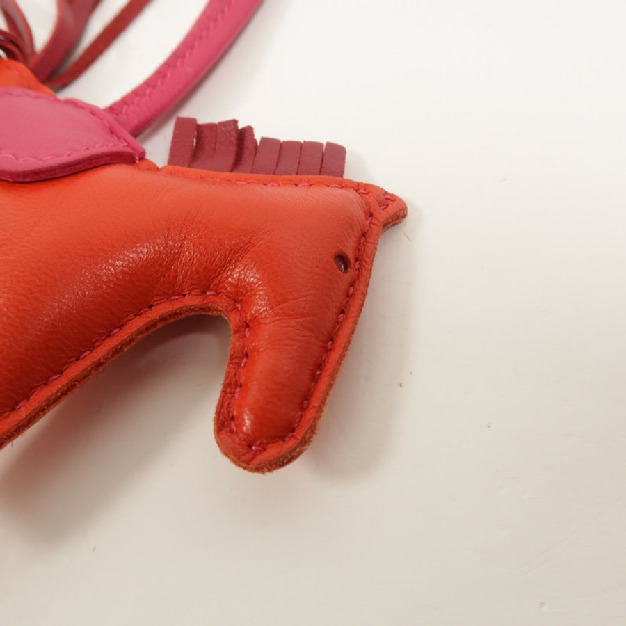 HERMES Milo皮革Rodeo PM掛飾Indien/Mexico/Rubis-3