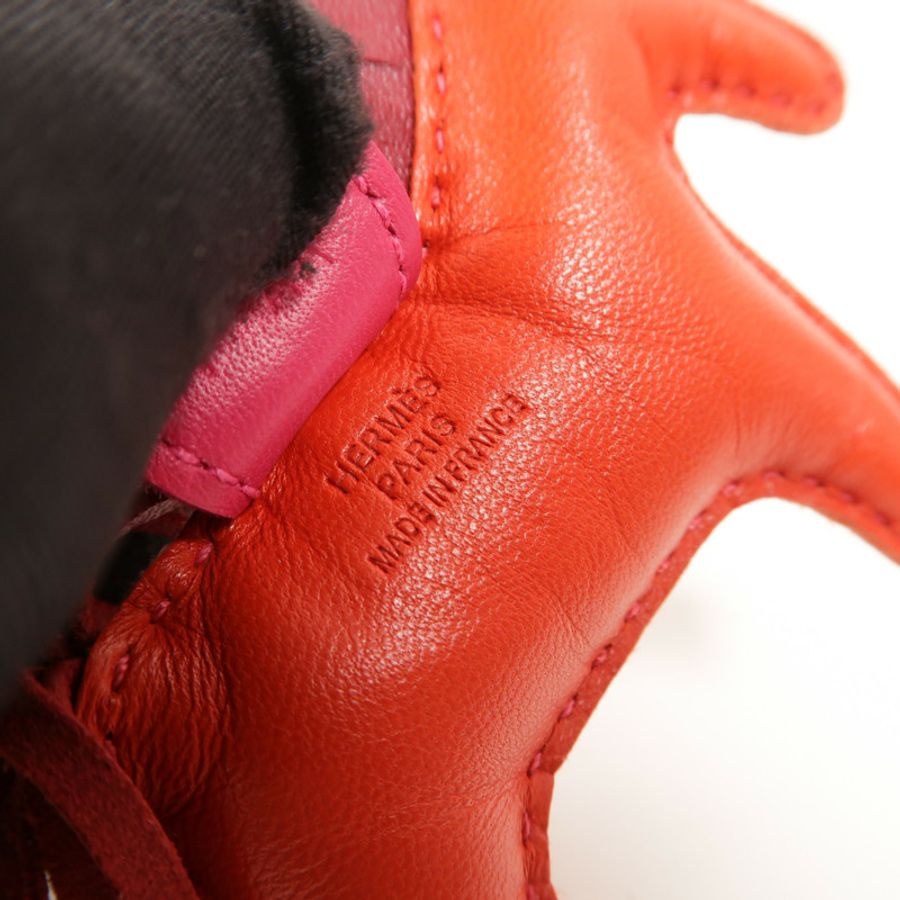 HERMES Milo皮革Rodeo PM掛飾Indien/Mexico/Rubis-7