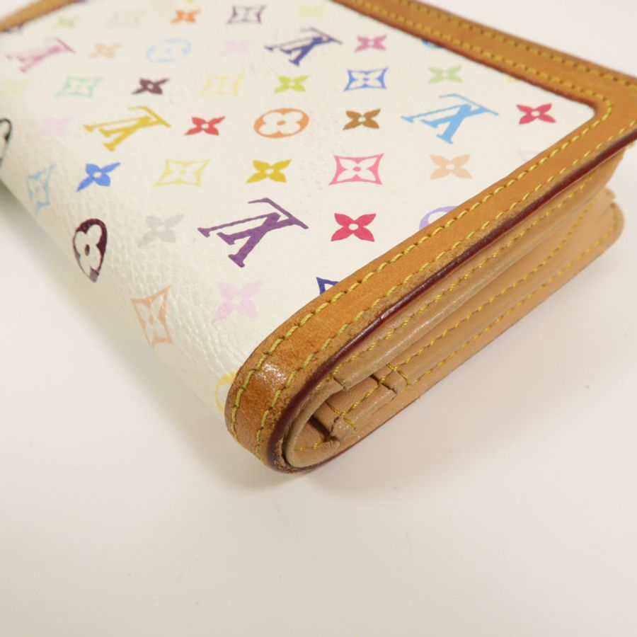 LOUIS VUITTON Monogram Multicolore Takashi Murakami Portefeuille Viennois錢包-14