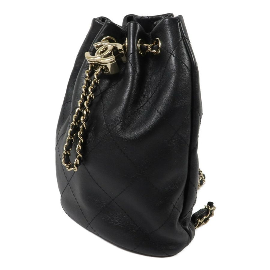 CHANEL 牛皮皮革Bucket Backpack背包-1