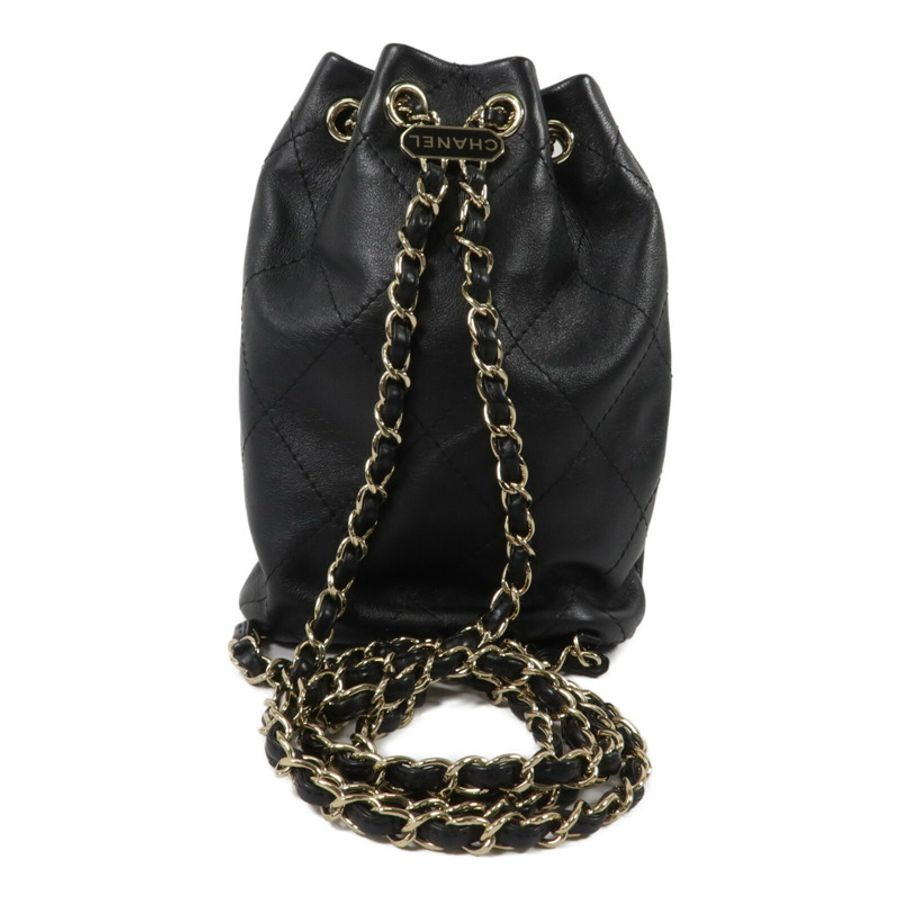 CHANEL 牛皮皮革Bucket Backpack背包-2