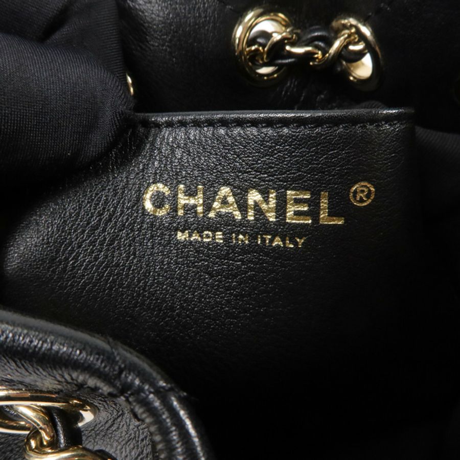 CHANEL 牛皮皮革Bucket Backpack背包-5