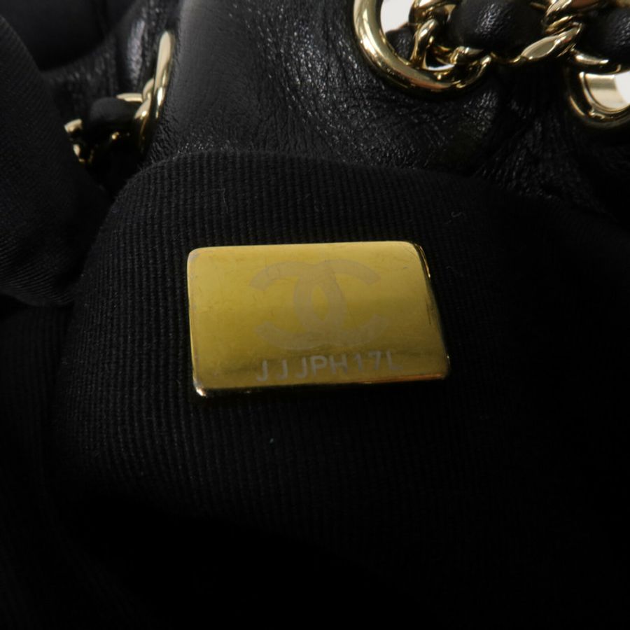 CHANEL 牛皮皮革Bucket Backpack背包-6