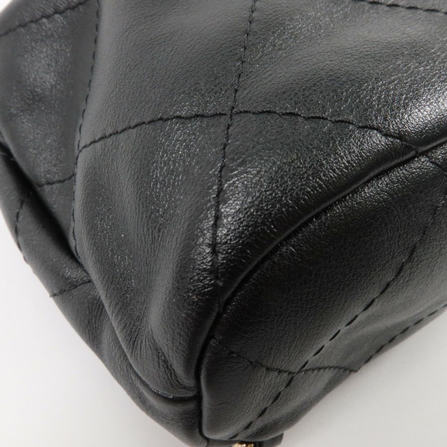 CHANEL 牛皮皮革Bucket Backpack背包-10