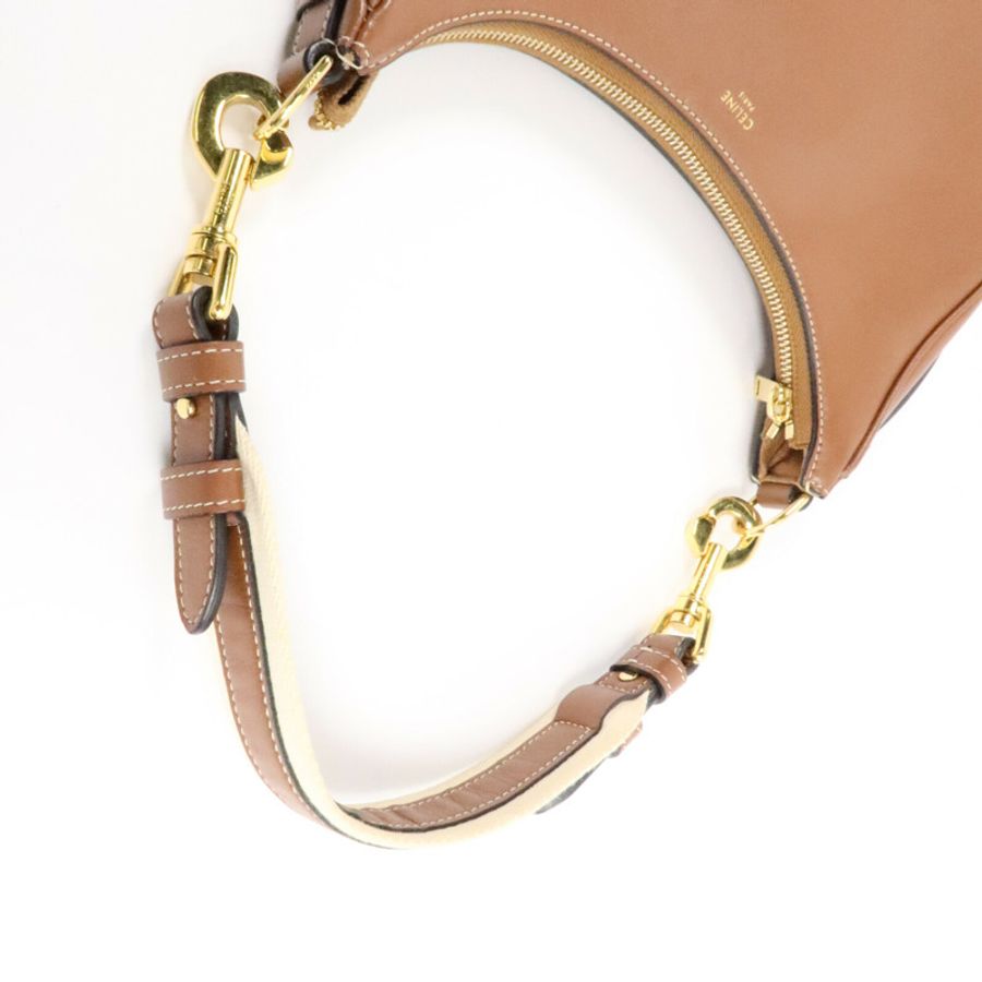 CELINE 牛皮皮革Triomphe Ava Medium肩背袋-9