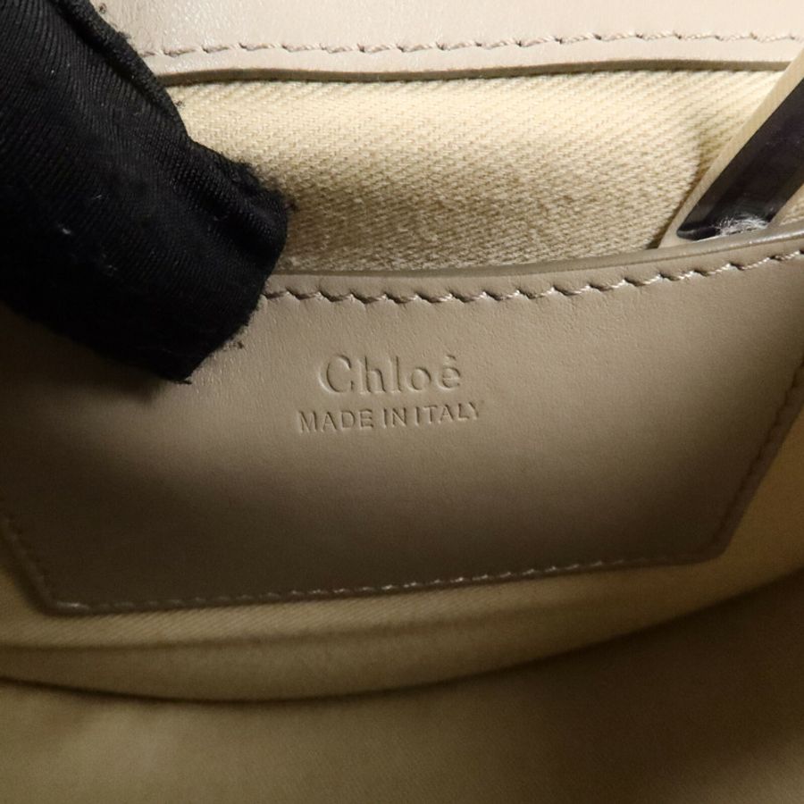 Chloe 牛皮皮革Tess肩背袋-5