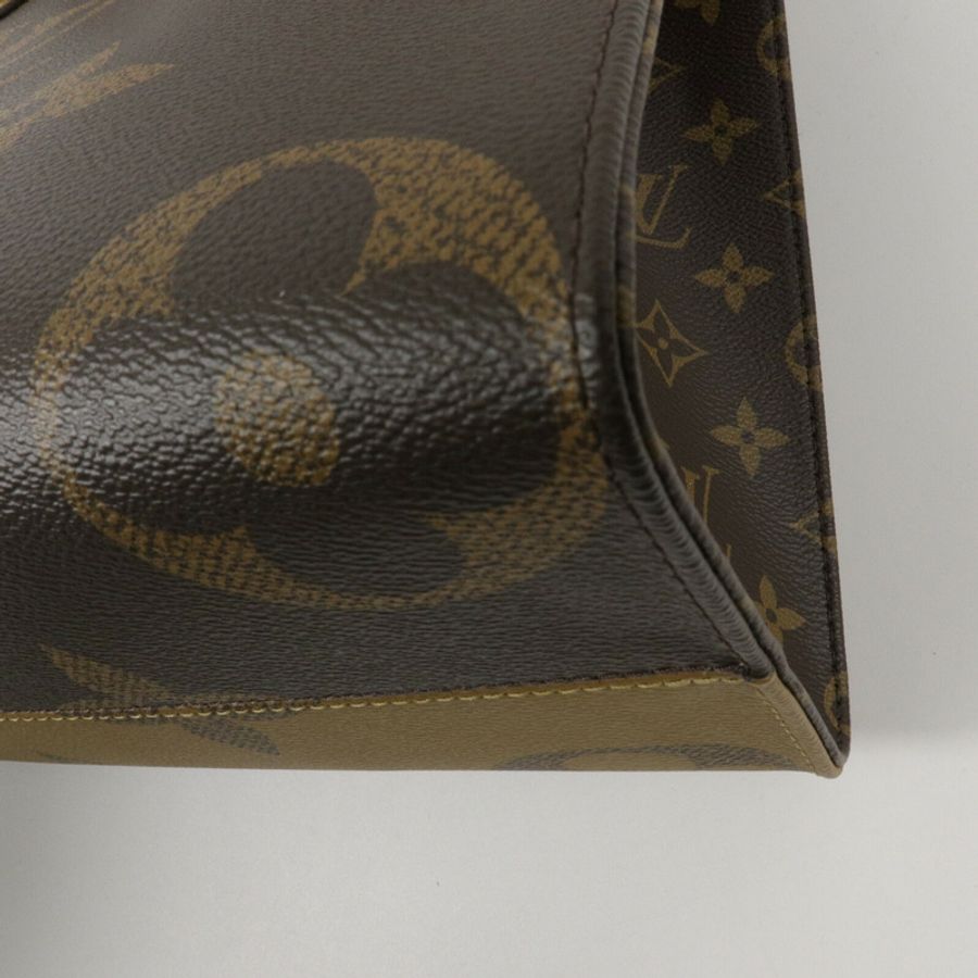 LOUIS VUITTON Monogram Giant On The Go MM手挽肩背兩用袋-9