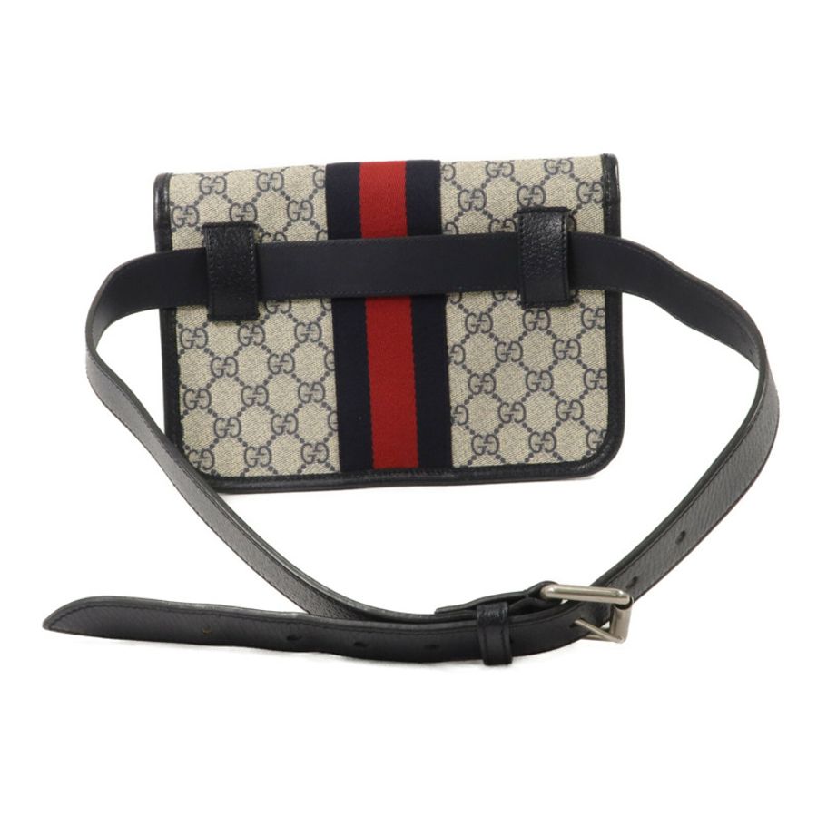 GUCCI 塗層帆布GG Supreme Ophidia Belt腰包-2